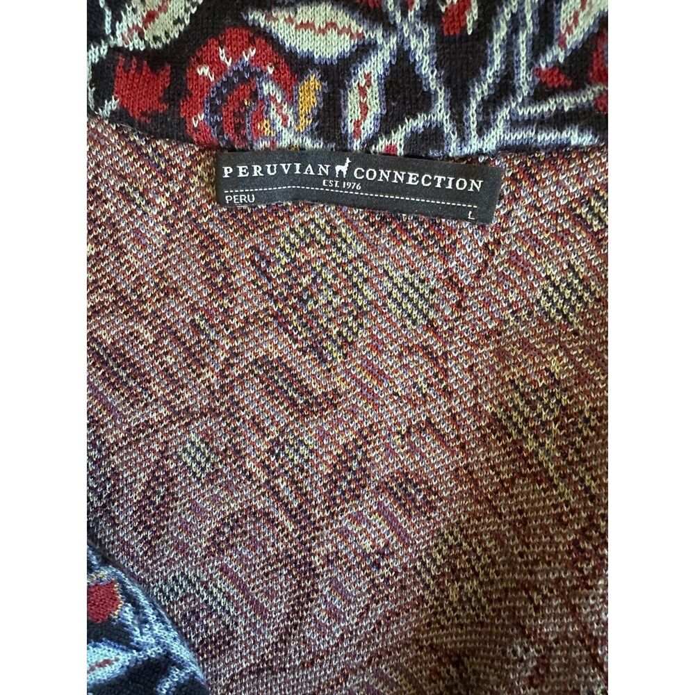 Peruvian Connection Kashmiri Knit Jacket Blazer Large - Picture 4 of 8